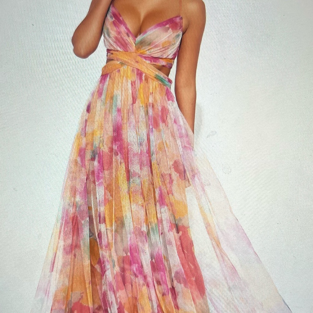 Beautiful watercolor dress